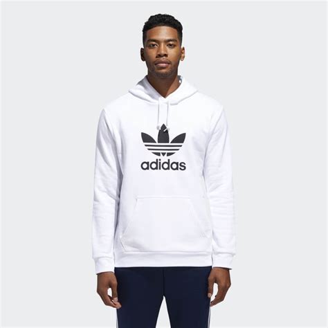 weißer adidas pulli|Weiße Hoodies .